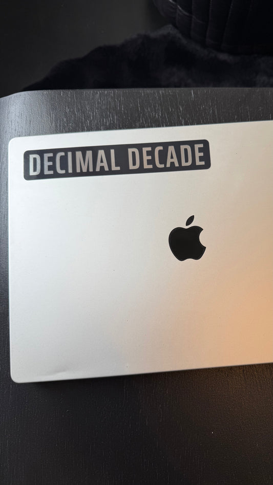 Decimal Decade Sticker
