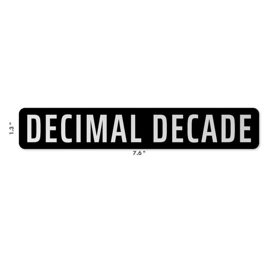 Decimal Decade Sticker